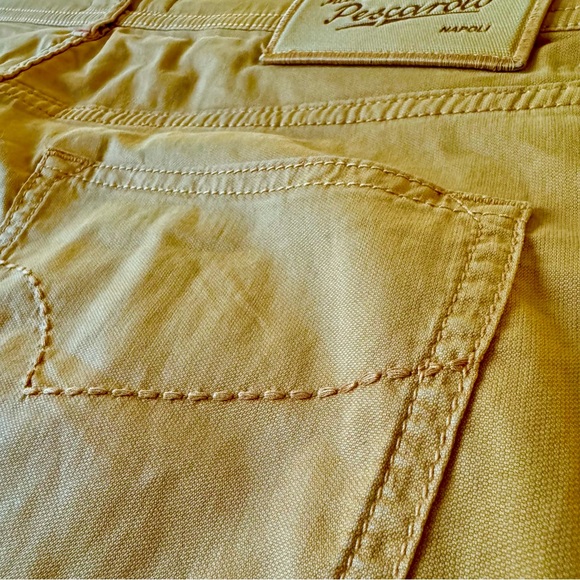 Marco Pescarolo - Brown/Orange - Cotton Silk - 5 Pocket Pant - Italy - 36x32 - Picture 11 of 12